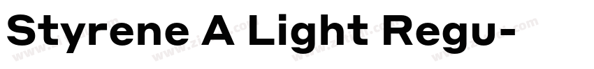 Styrene A Light Regu字体转换